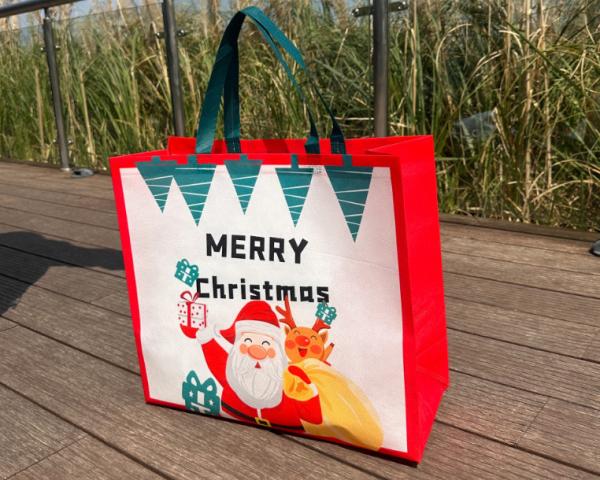 Manufacturer Factory Wholesale Eco Reusable RPET Tote Custom Logo Pattern Printing Portable Shopping Bag