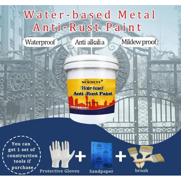 Water-Based Color Changing Paint for Metal Surfaces Anti-Corrosion and Roof Renovation