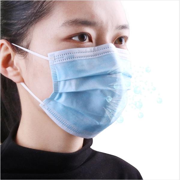 Eco Friendly Earloop Face Mask , Superfine Fiber 3 Ply Face Mask Ce Iso Standard