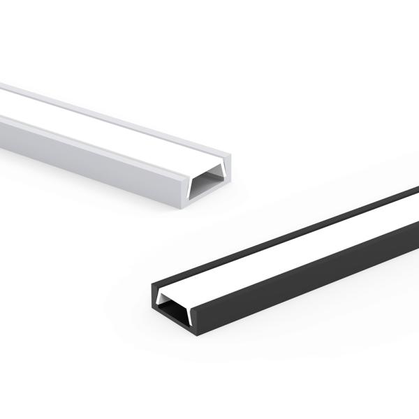 Aluminum LED Housing Extruded Aluminum Sleek Appearance Custom Length