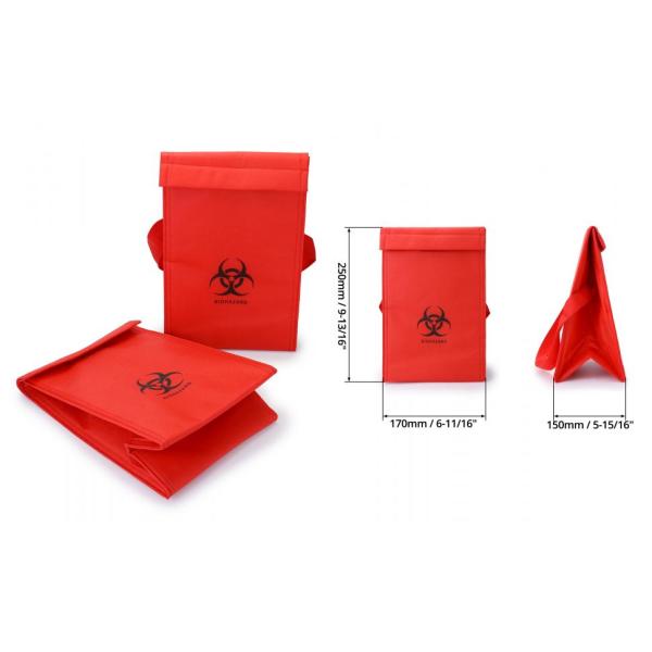 Medical Insulated Biohazard Cooler Bag, Medical Specimen Transport Bag, Bio Transport Bag, 6.75