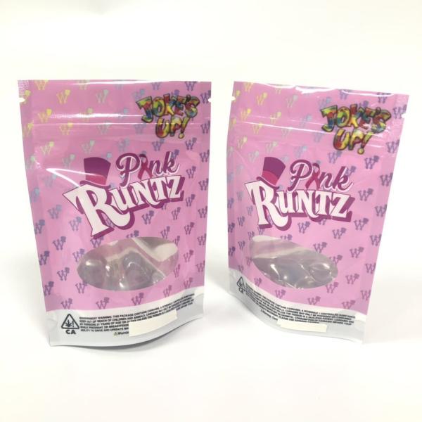 3.5 Grams Stand Up Herbal Incense Packaging Mylar k Weed Smell Proof Runtz Hemp Bags