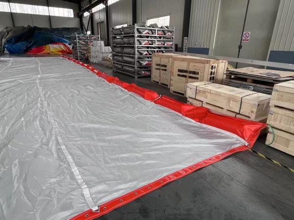 Erosion Control Silt Curtain 25% Elongation 60-130KN/m Tensile Strength PVC / Rubber Material