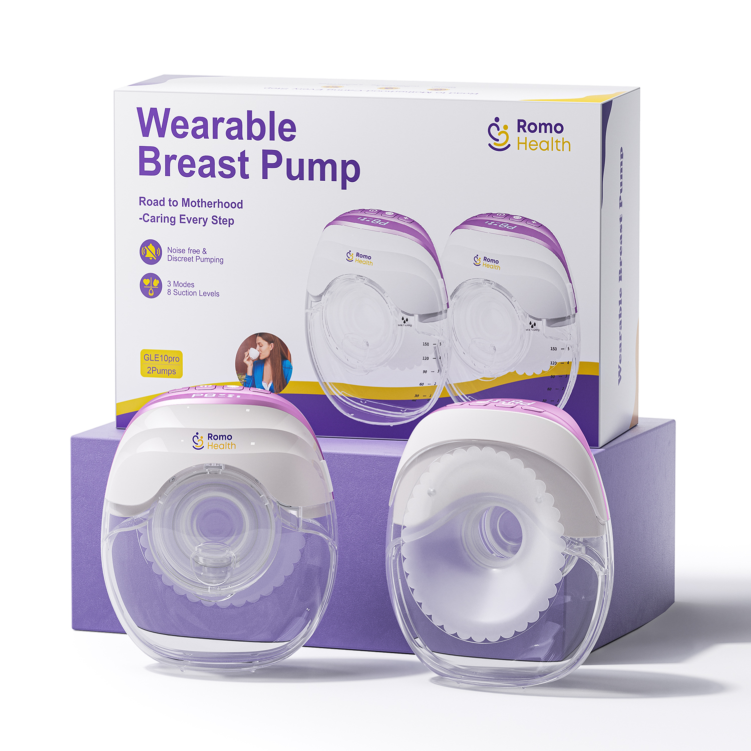 OEM Adjustable Wearable Breast Pump Machine FDA Approved