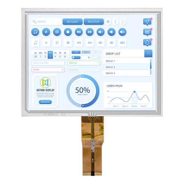 8.0 inch 800x600 px IPS Resistive Touchscreen TFT LCD medical,home appliances, industrial control
