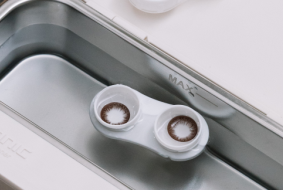 Том уборщика 180мл портативного небольшого светлого куба ультразвуковой зубоврачебный для контактных линзов