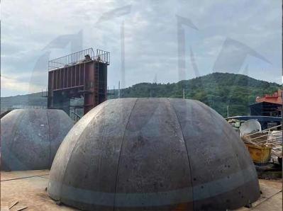 Especializado de aço carbono Joggle Teste cabeça de pressão navio extremidades hemisféricas