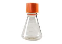 125ml dactylographie de l'utilisation en plastique de laboratoire de chapeau de conduit de flacon erlenmeyer de polycarbonate