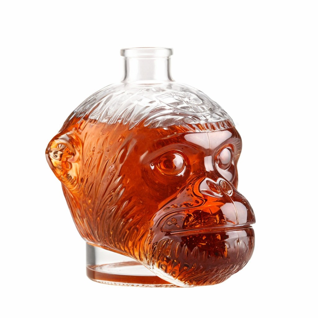 Customizable Crystal Material Glass Bottle For Vodka Rum Whisky 300ml 500ml 700ml