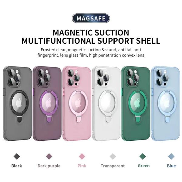 Frosted Clear Luxury Cell Phone Case Anti Fall OEM With A Lens Film