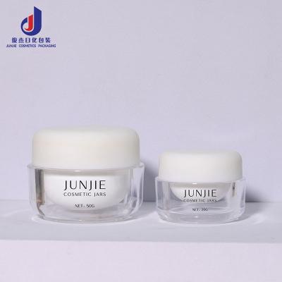 15ml/20ml/50ml Acrylic Empty Cosmetic Jar Skin Care Containers With Plastic Screw Cap For Facial Lotions