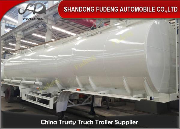 Four Axles Fuel Tanker Semi Trailer 55000 Liters carbon steel material
