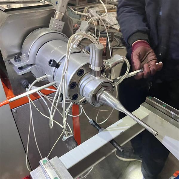 10mm-50mm Diameter Single Wall Corrugated Pipe Machine With 3 Cooling Zones And PLC Control System