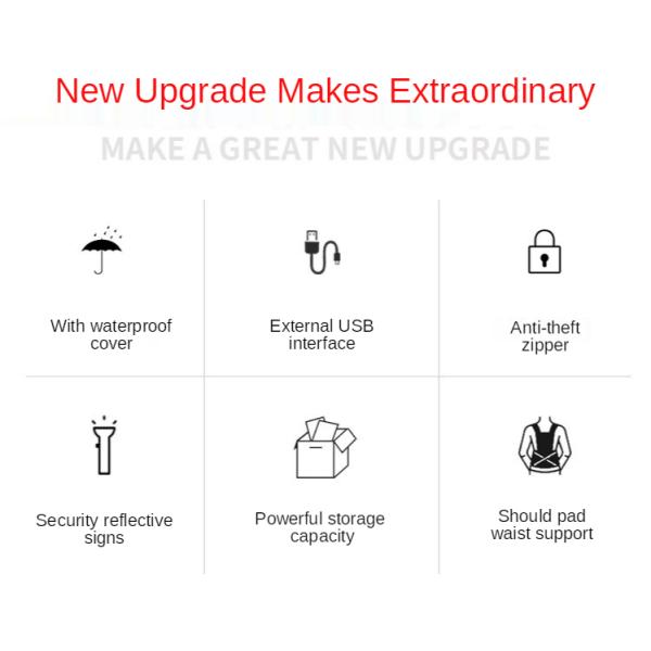 24L Multifunctional Oxford Softback Travel Fashion Backpack Water Resistant