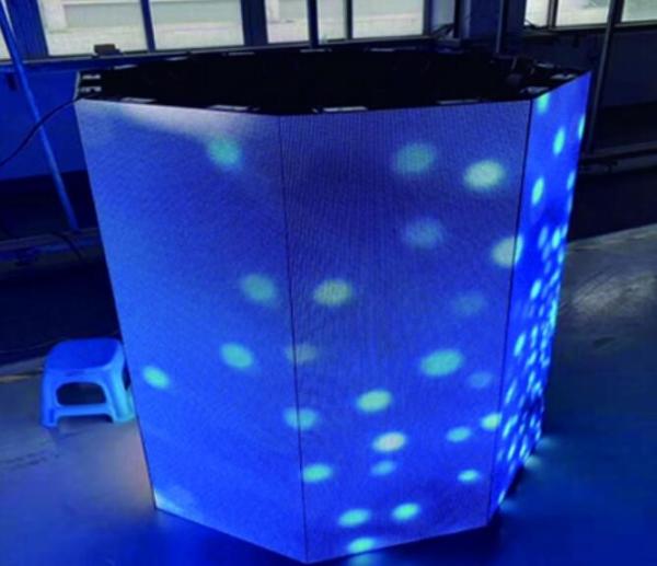 Custom Video Wall Rental , Light weight Led Panel Curved Design