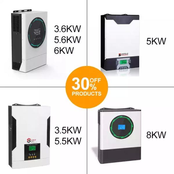 3.5kw 5.6kw 240vac Off Grid Hybrid Solar Inverter 120a Mppt Solar Charge Controller