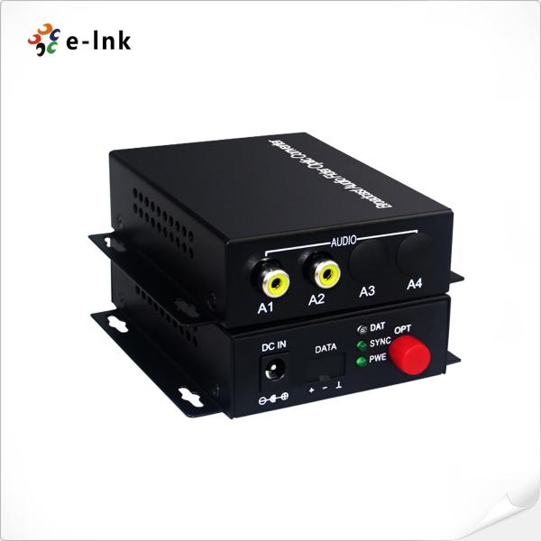 áudio direcional do Bi 5W RCA do conversor dos meios da fibra 1Ch sobre a fibra