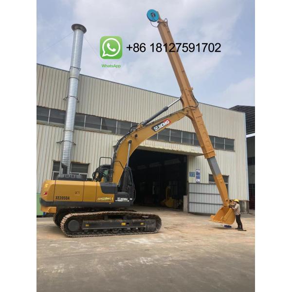 1.8cbm Excavator Long Reach Telescopic Arm With Hydraulic Control System And BS900 Steel Rope Accessories