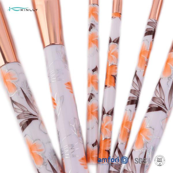 Небольшой пластиковый макияж 6pcs чистит щеткой с коробкой упаковки PVC