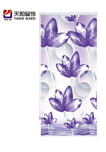 Digital printed window shades,sunscreen roller blind,new design printed roller blinds  3D roller blinds fabric  shutters
