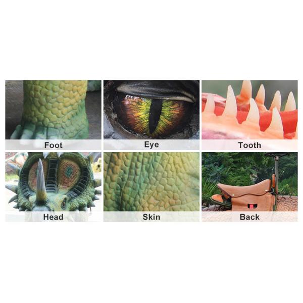 Езды динозавра Киддие идя, реалистический Аниматроник автомобиль игрушки динозавра