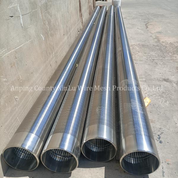 Customizable 4 6 8 10 12 Wedge Wire Water Well Screen Pipe For Continuous Slot Sand Control