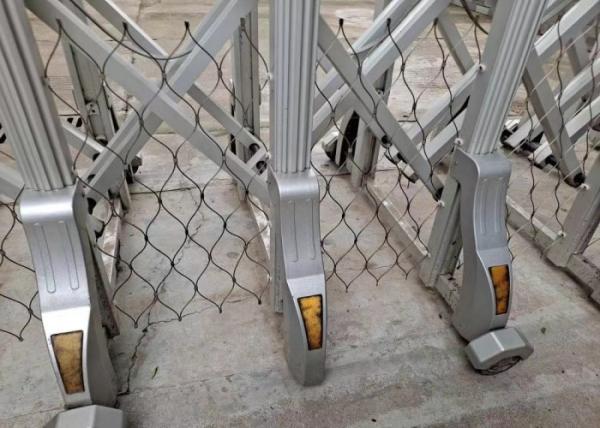 80x80mm Stainless Steel Cable Mesh Customized Height Polished Surface Treatment
