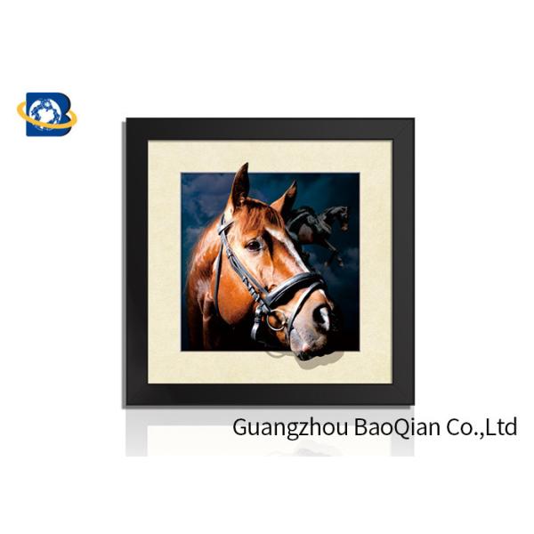 Decorative Animal Design 5D Pictures / Lenticular Image Printing Service PS Frame High Definition