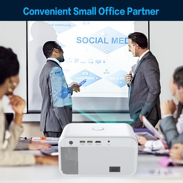 Android 9.0 Projector T5 HD Wifi 5G Bluetooth 1080P 340x280x120mm