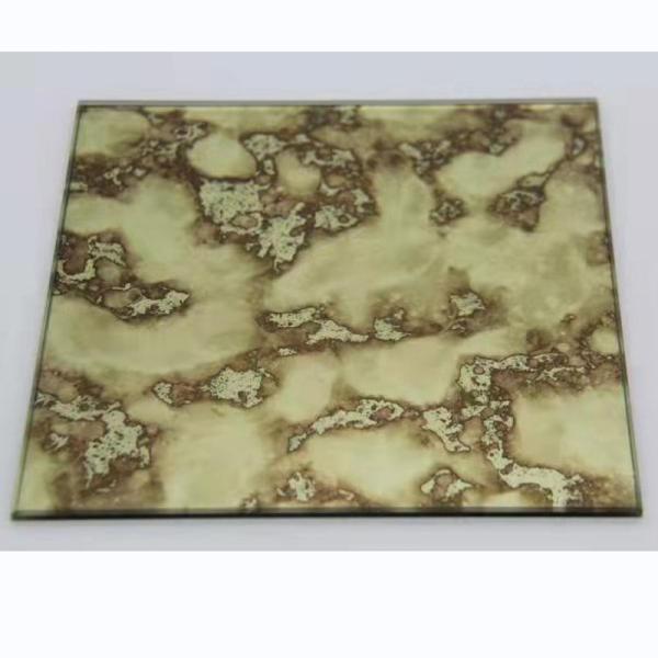 Largo Painel de Vidro Espelho 4mm Dourado Antigo Duplo Revestido Para Banheiro