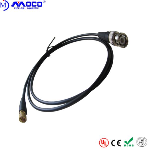 Durable Push Pull Cable Assemblies Microdot To BNC Cable For NDT System