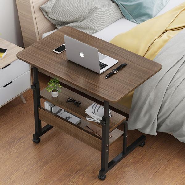 Modern Design Style Sit Stand Desk for Office or Bedside in Bamboo/Walnut/Black/White