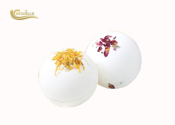 100g Dried Petal Bath Bomb , Packaging Gift Box Bath Bomb OEM Available