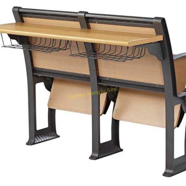 Folding Tip Up School Study Chair With Writing Tablet Pad Board 1.5mm Steel Back