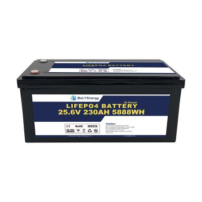 IP65 Waterproof High Performance 24V 230Ah LiFePO4 Battery With M8 Terminal For Marine Boat