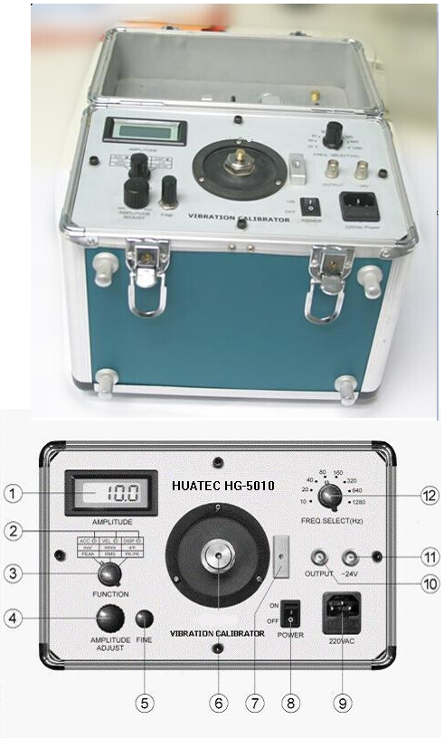 Фиксированная частота 110V или 220V Цифровой вибрационный калибратор Испытатель вибрации Исследователь вибрации Калибрация Вибрация калибрация
