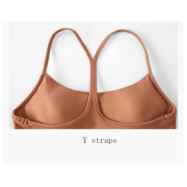 Кромка бюстгальтера спорт сплошного цвета задней части подачи y Pro расширенная кожей для идущего спортзала йоги