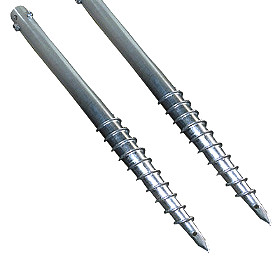 18 inch Galvanized Ground Screw Pile Screw Foundation Anchors 600-3500mm Length