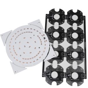 Aluminum Thickness 1.6mm SMD LED Circuit Board Round Single Sided