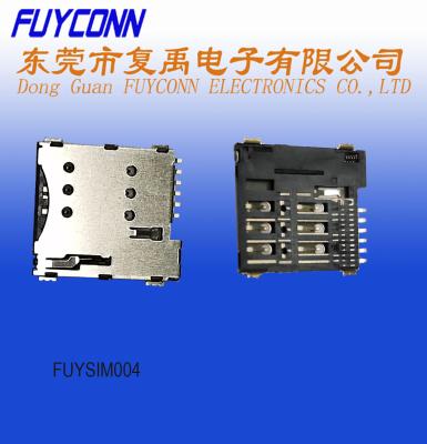 Isolador SIM Push H1.35 6 Pin Card Socket Connector de LCP
