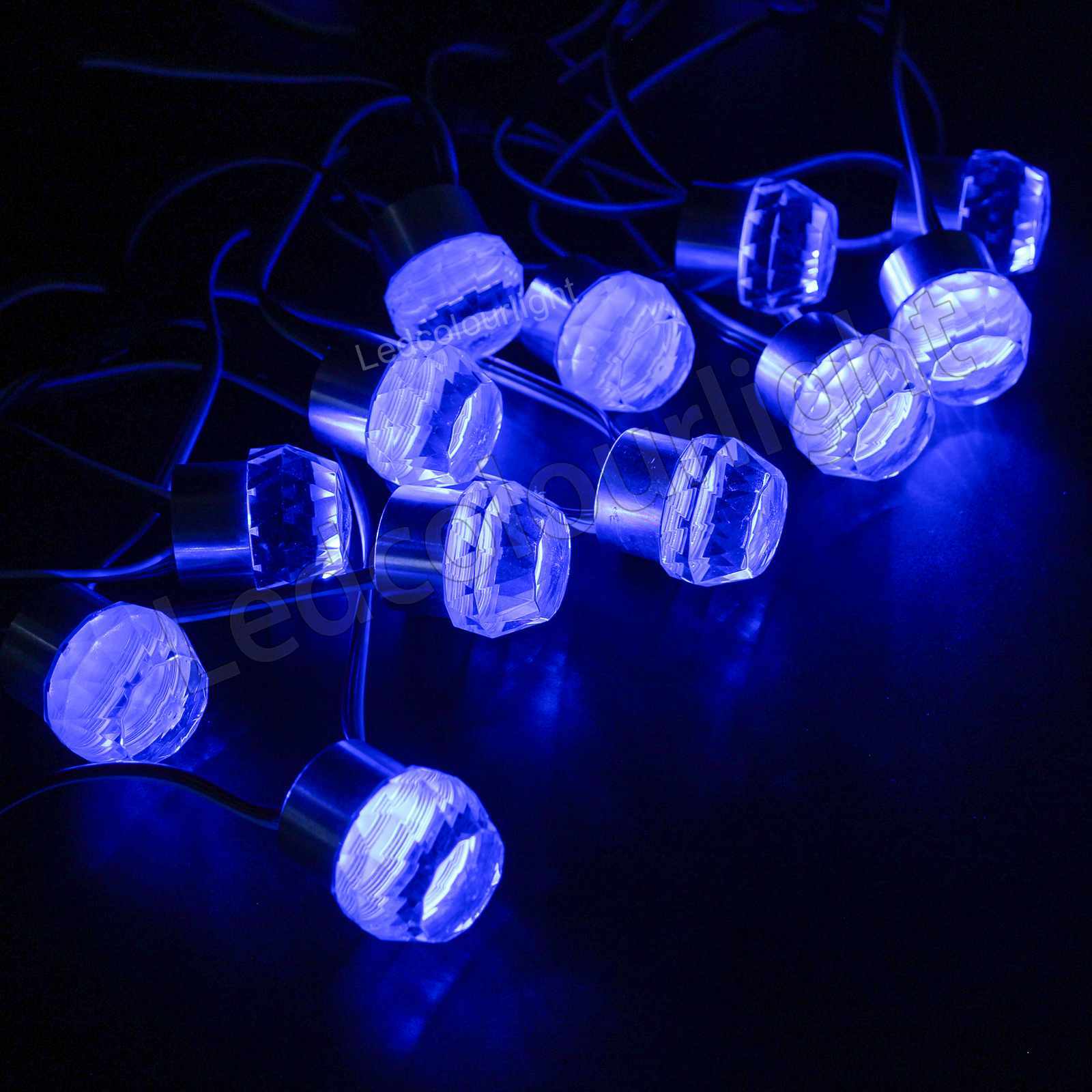 IP65 D33mm SPI Control RGB LED Diamond Crystal Pixel Light for Nightclub Decoration
