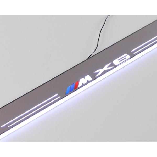 BMW X6 35i 40i 50i M50d Car accessory LED moving door scuff led lights