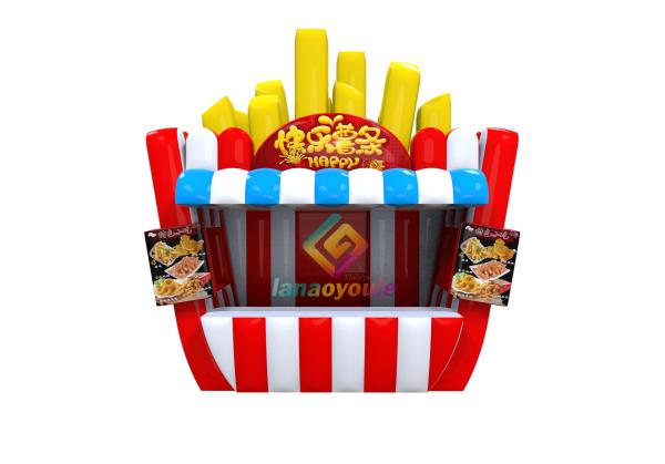Customized 5.2m*3.9m*5.3m Inflatable Food Shop Concession Stand