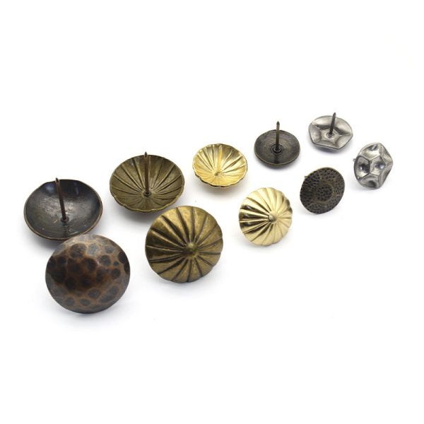 Direct Sale Modern Style Iron Nail Bubble Thick Pattern Decorative Nail Pushpin for Soft Sofa Drum Nail Head