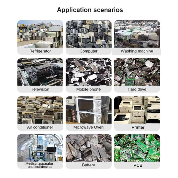 Robust Twin Shaft Shredder for Recycling E Waste Like Game Consoles Hard Drives Cables and TV Panels