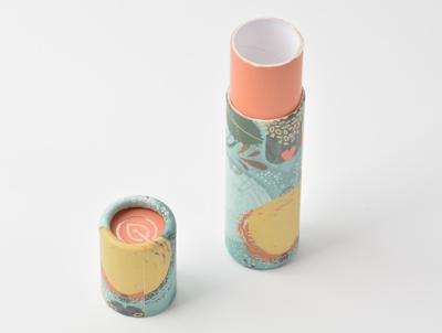 CMYK imprimiu o ODM de papel do tubo do cartão para o batom