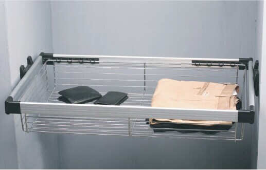 MR015   Wardrobe Multifunctional Rack:Pulls Basket Rack