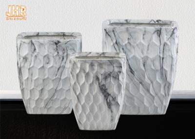 Marble Flower Pots Fiber Clay Plant Pots Decorative Clay Pots Resin Pot Planters Indoor Planters