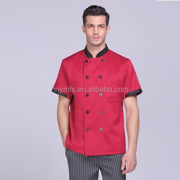 Amazon Hot Sale Catering Uniforms White Long Sleeve Chef Jacket Chef's Clothing