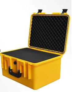 Casse de vol verrouillable IP67 étanche aux produits chimiques et à transport en mousse